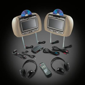 2014 GMC Yukon XL RSE - Head Restraint DVD System - Cashmere 22840268