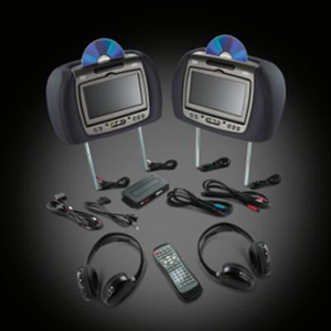 2013 GMC Yukon XL RSE - Head Restraint DVD System - Ebony