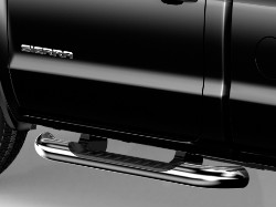 2015 GMC Sierra Assist Steps - 4-Inch Round - Chrome