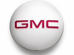 2016 GMC Yukon Center Cap - Bright Aluminum, Red GMC Logo 19301599