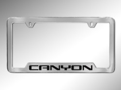 2016 GMC Canyon License Plate Frame - Canyon (Chrome with Bla 19330375