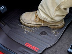 2015 GMC Canyon All-Weather Floor Mats, Front - Black - GMC L 22968489