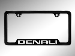 2015 GMC Sierra HD License Plate Frame - Denali (Black with S 19330376