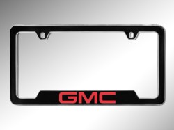 2015 GMC Acadia License Plate Frame - GMC (Black with Red Let 19330377