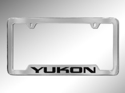 2015 GMC Yukon XL License Plate Frame - Yukon (Chrome with Bl 19330371